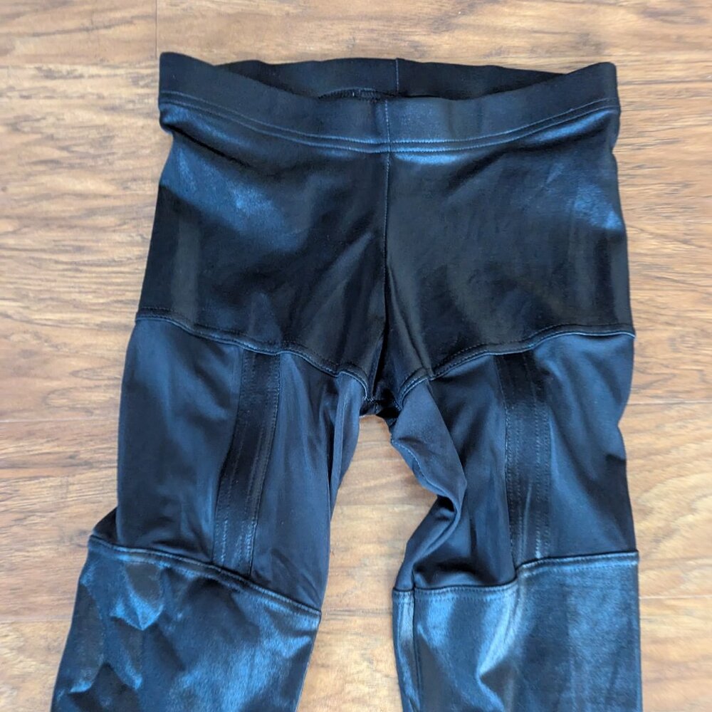 Black Milk Sheer and Shiny Black leggings size s